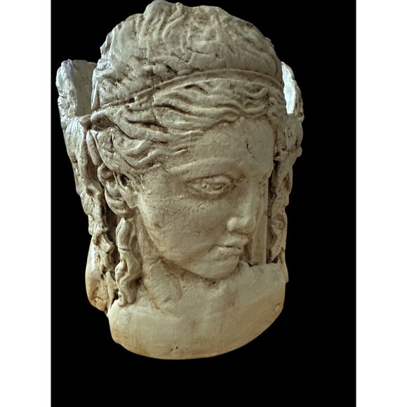 Handmade Persephone Greek Goddess of Spring Pot / Planter Intricate Detailing - Picture 3 of 12